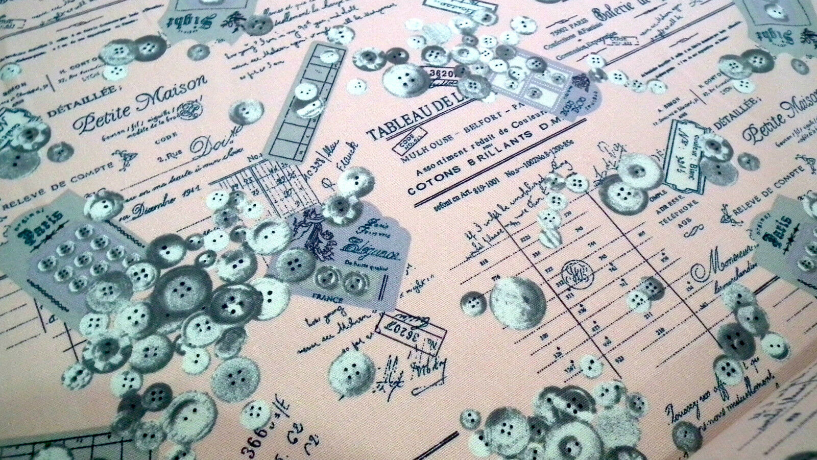 100% Cotton Canvas Craft Fabric French Theme Per Metre 44" M11 Mtex - Image 13