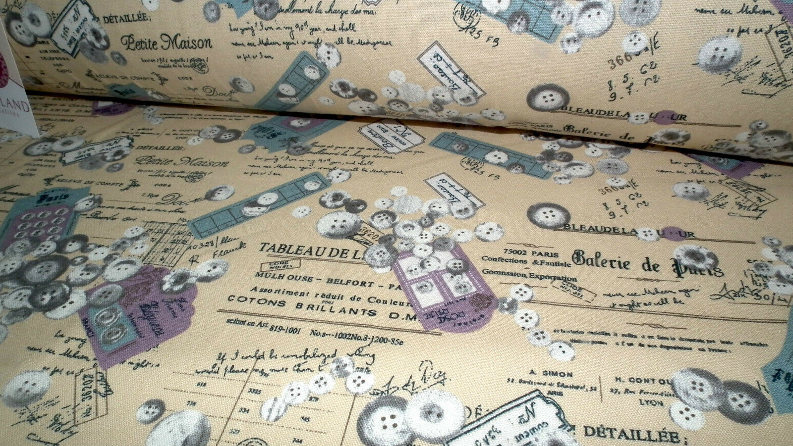 100% Cotton Canvas Craft Fabric French Theme Per Metre 44" M11 Mtex - Image 22