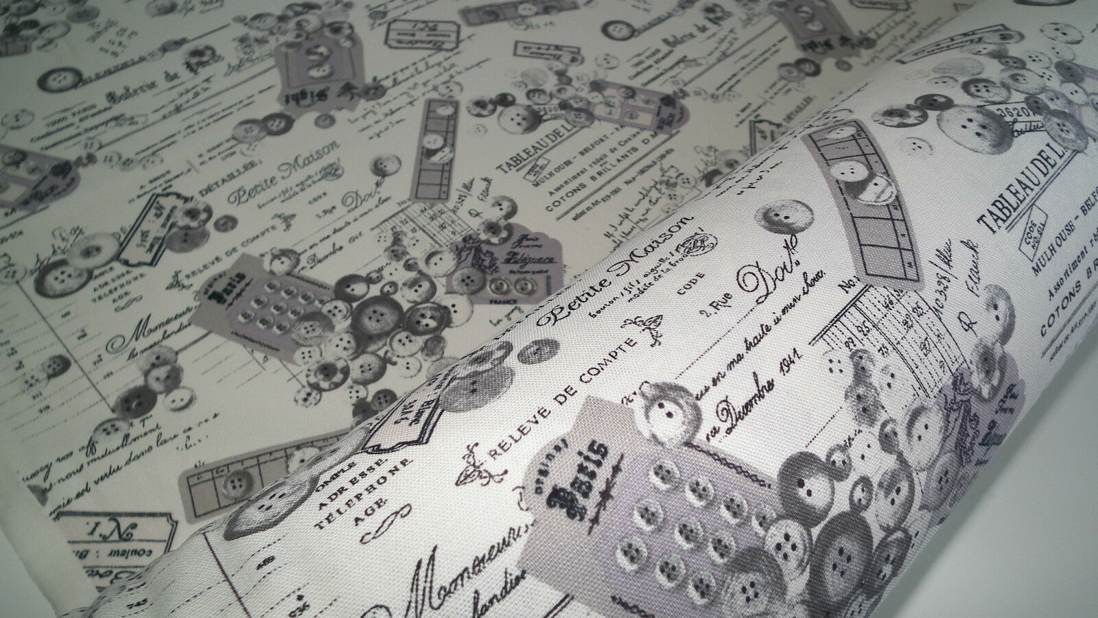 100% Cotton Canvas Craft Fabric French Theme Per Metre 44" M11 Mtex - Image 4