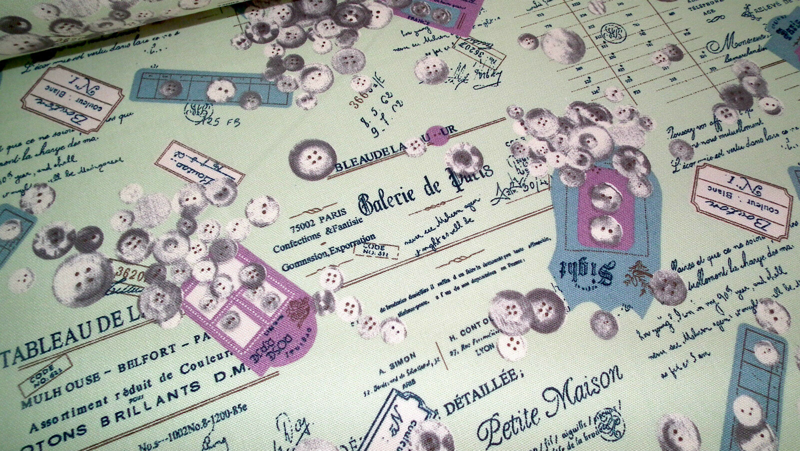 100% Cotton Canvas Craft Fabric French Theme Per Metre 44" M11 Mtex - Image 8