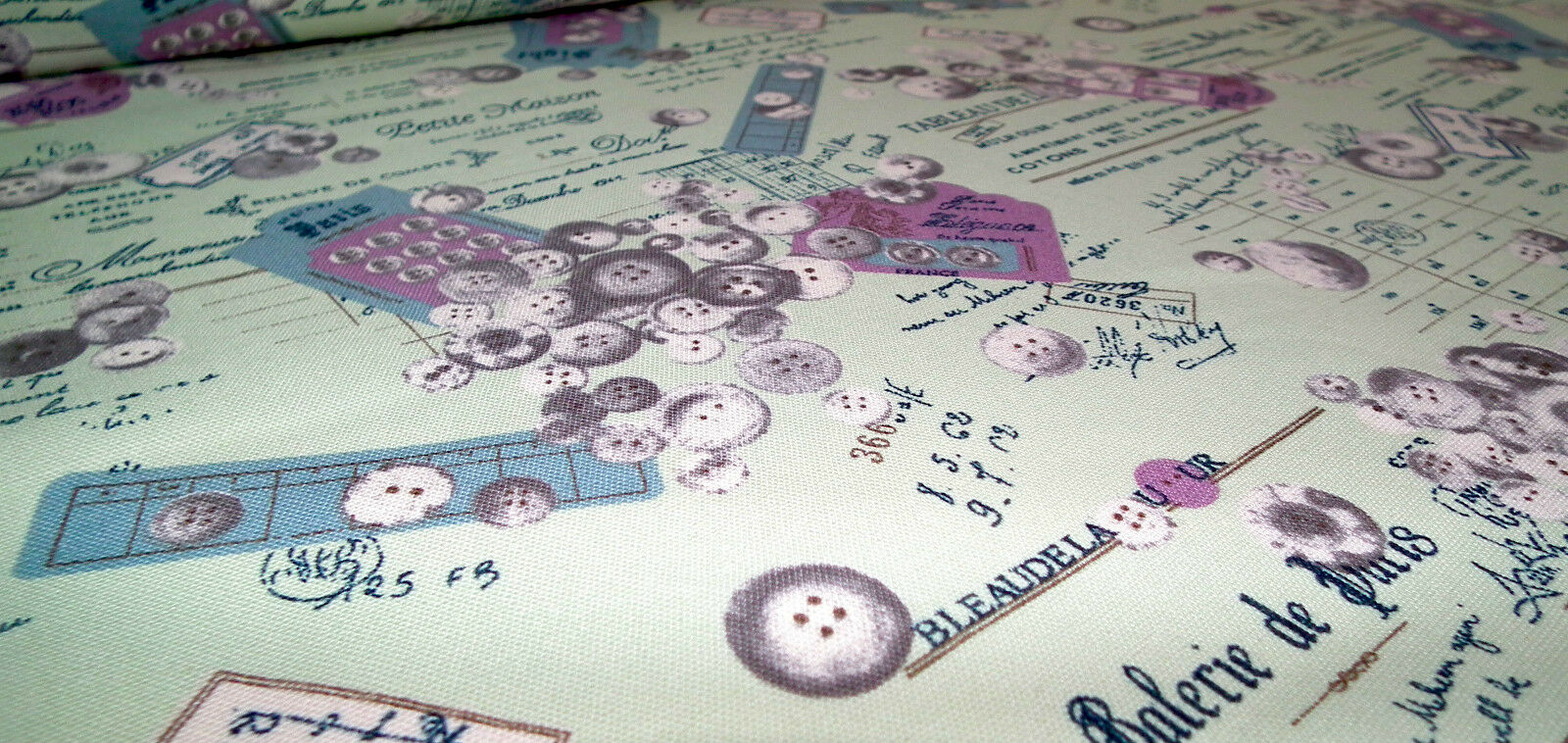 100% Cotton Canvas Craft Fabric French Theme Per Metre 44" M11 Mtex - Image 9