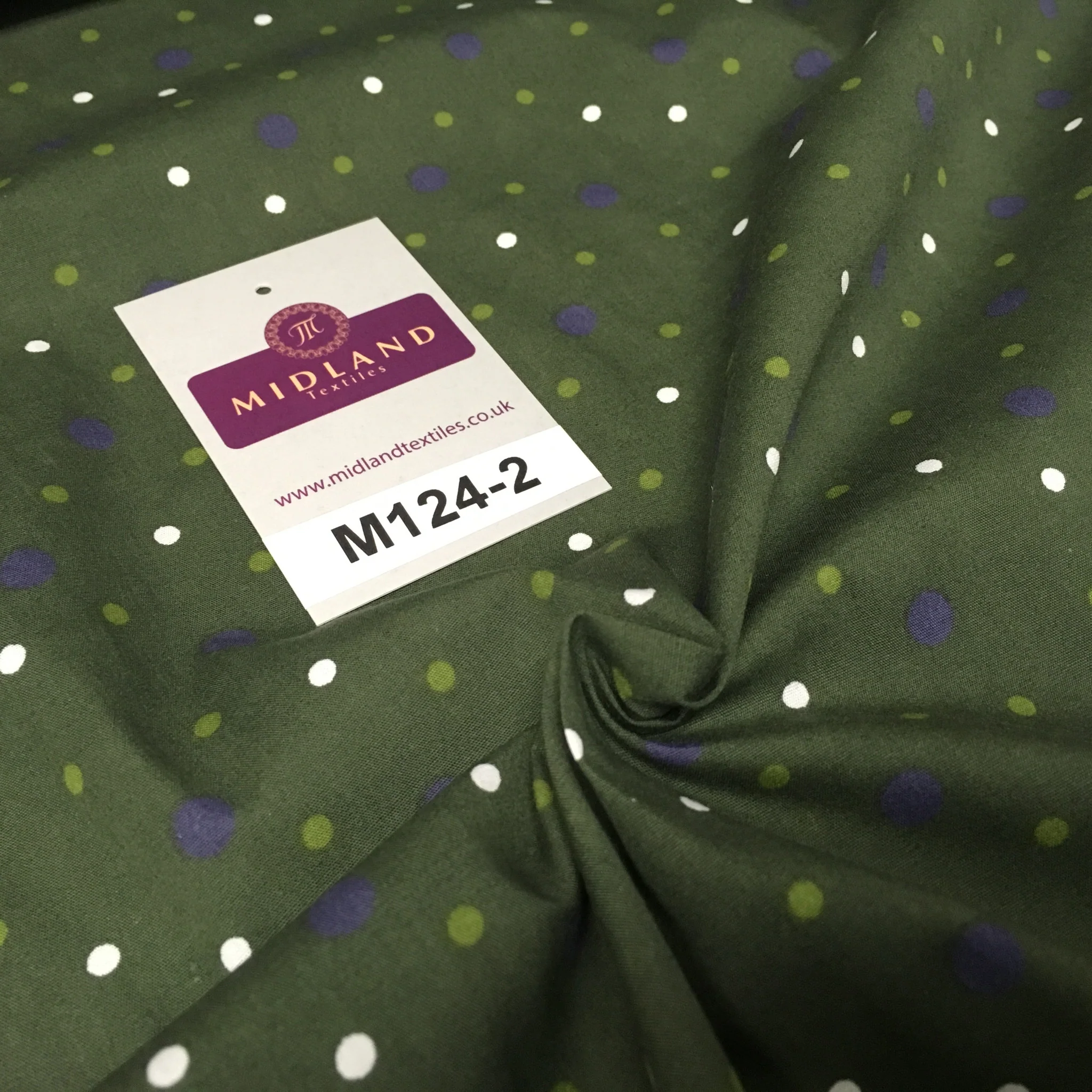 Multi Coloured Polka Dot 100% Cotton Poplin Fabric 58" M124 - Image 15