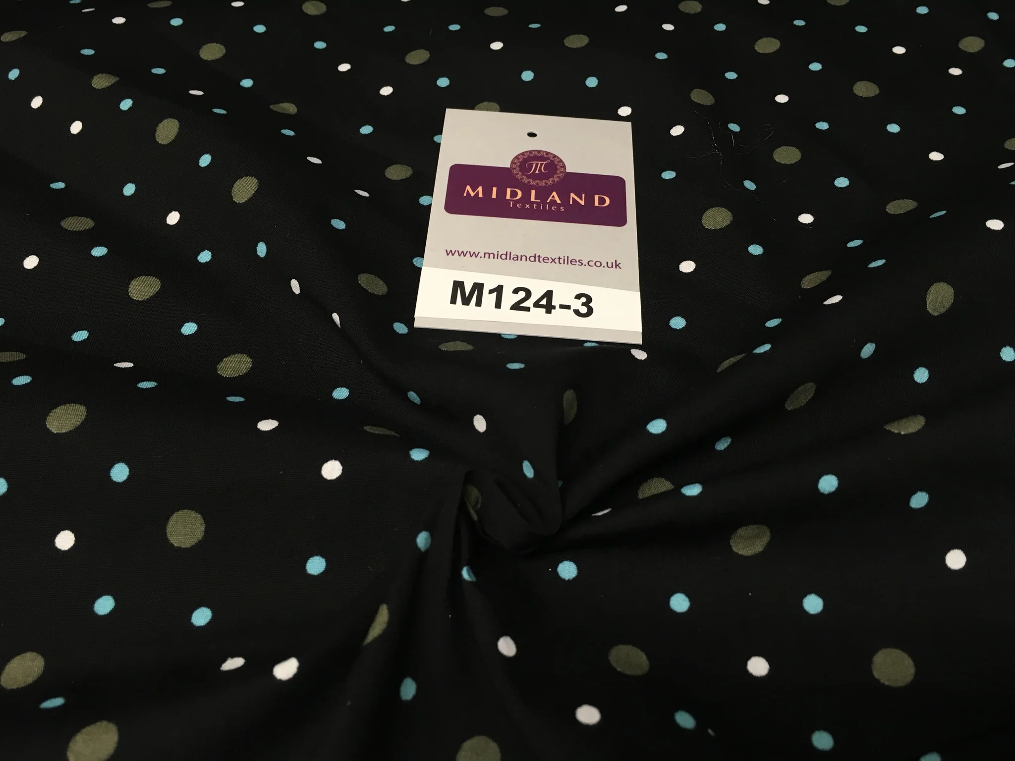 Multi Coloured Polka Dot 100% Cotton Poplin Fabric 58" M124 - Image 21