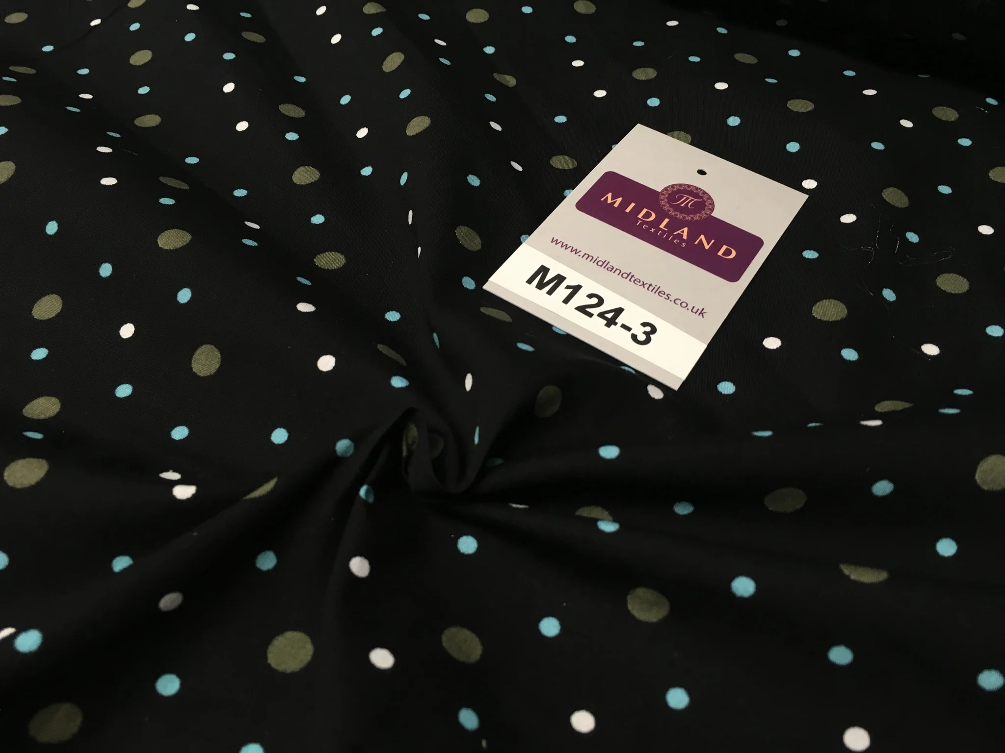 Multi Coloured Polka Dot 100% Cotton Poplin Fabric 58" M124 - Image 22
