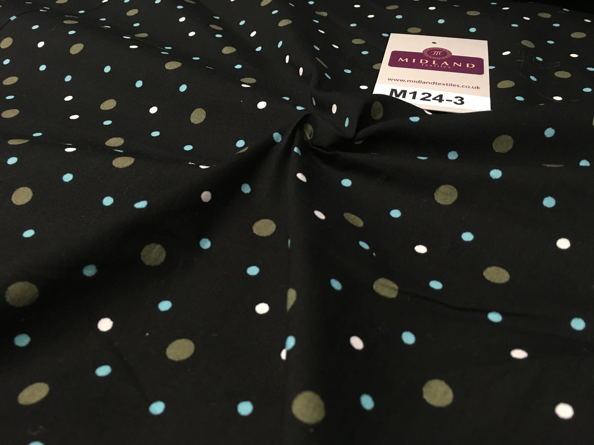 Multi Coloured Polka Dot 100% Cotton Poplin Fabric 58" M124 - Image 23