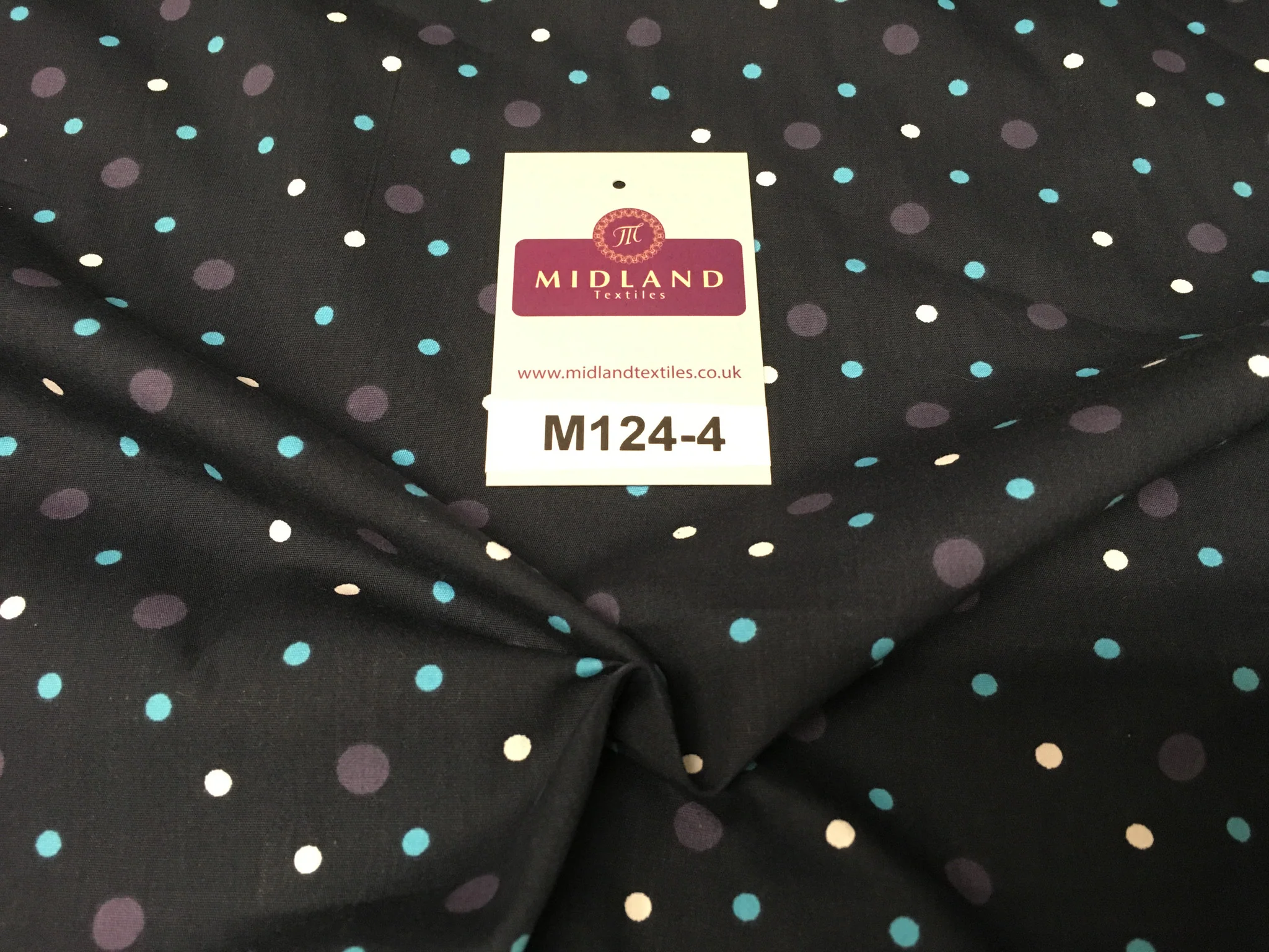 Multi Coloured Polka Dot 100% Cotton Poplin Fabric 58" M124 - Image 27
