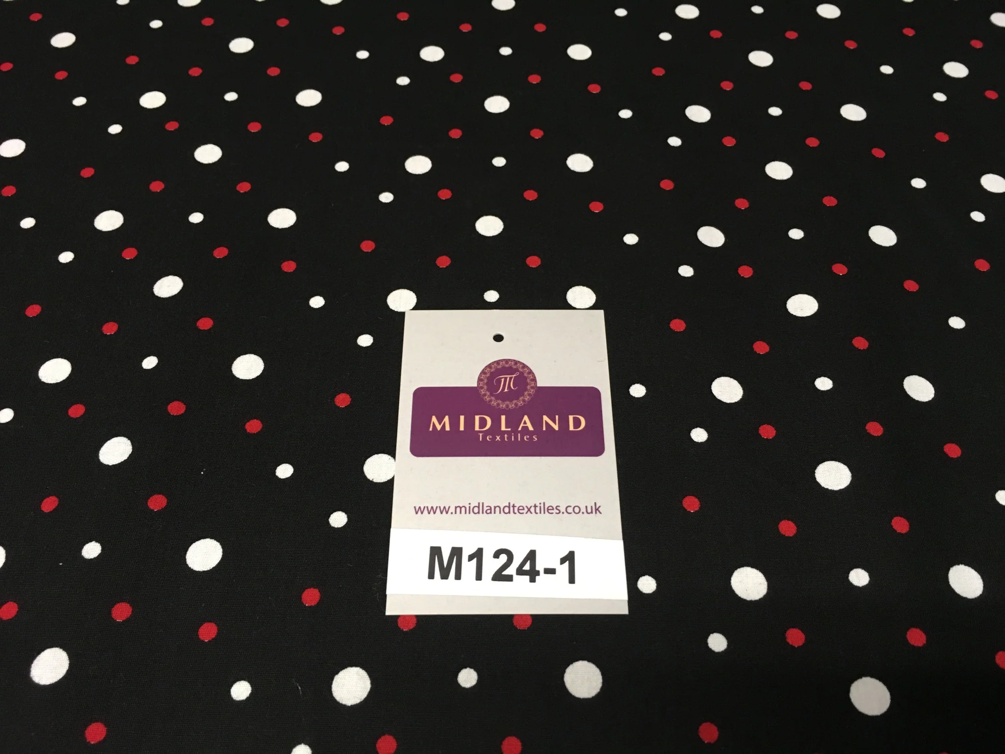 Multi Coloured Polka Dot 100% Cotton Poplin Fabric 58" M124 - Image 4
