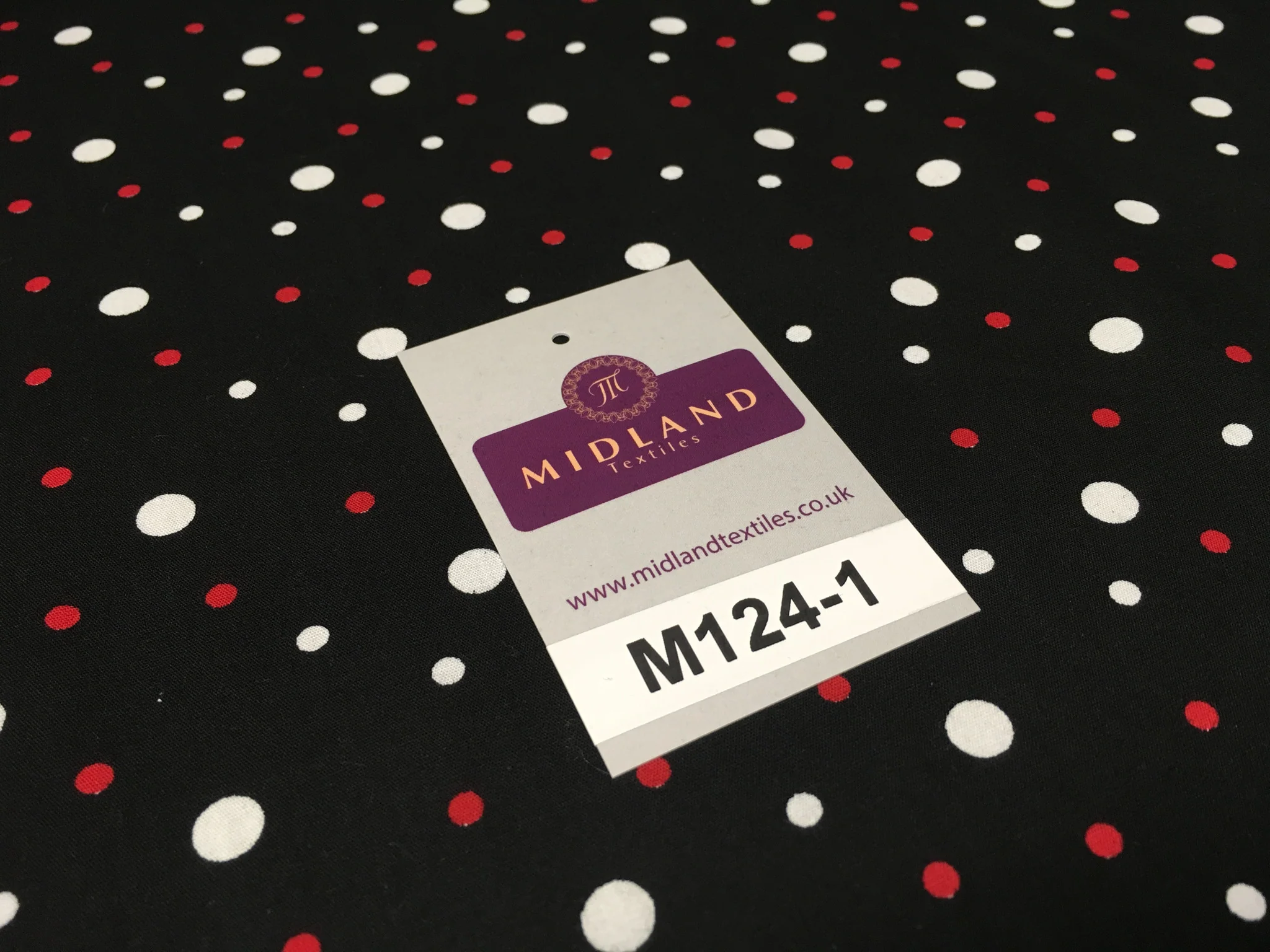 Multi Coloured Polka Dot 100% Cotton Poplin Fabric 58" M124 - Image 5