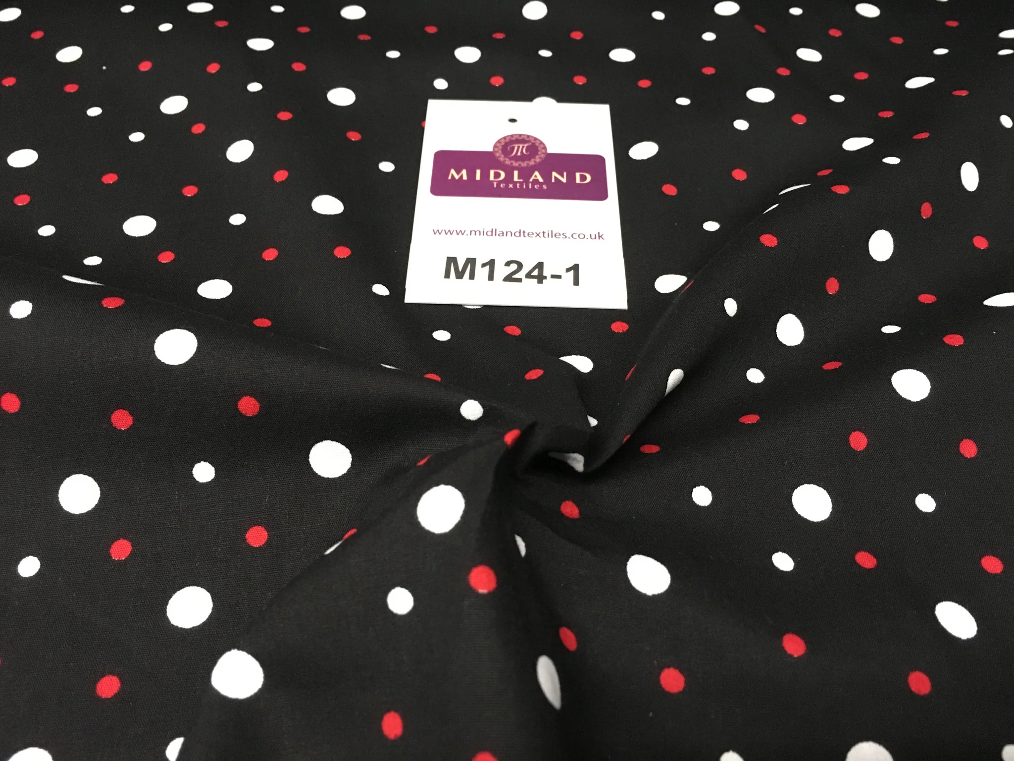 Multi Coloured Polka Dot 100% Cotton Poplin Fabric 58" M124 - Image 7