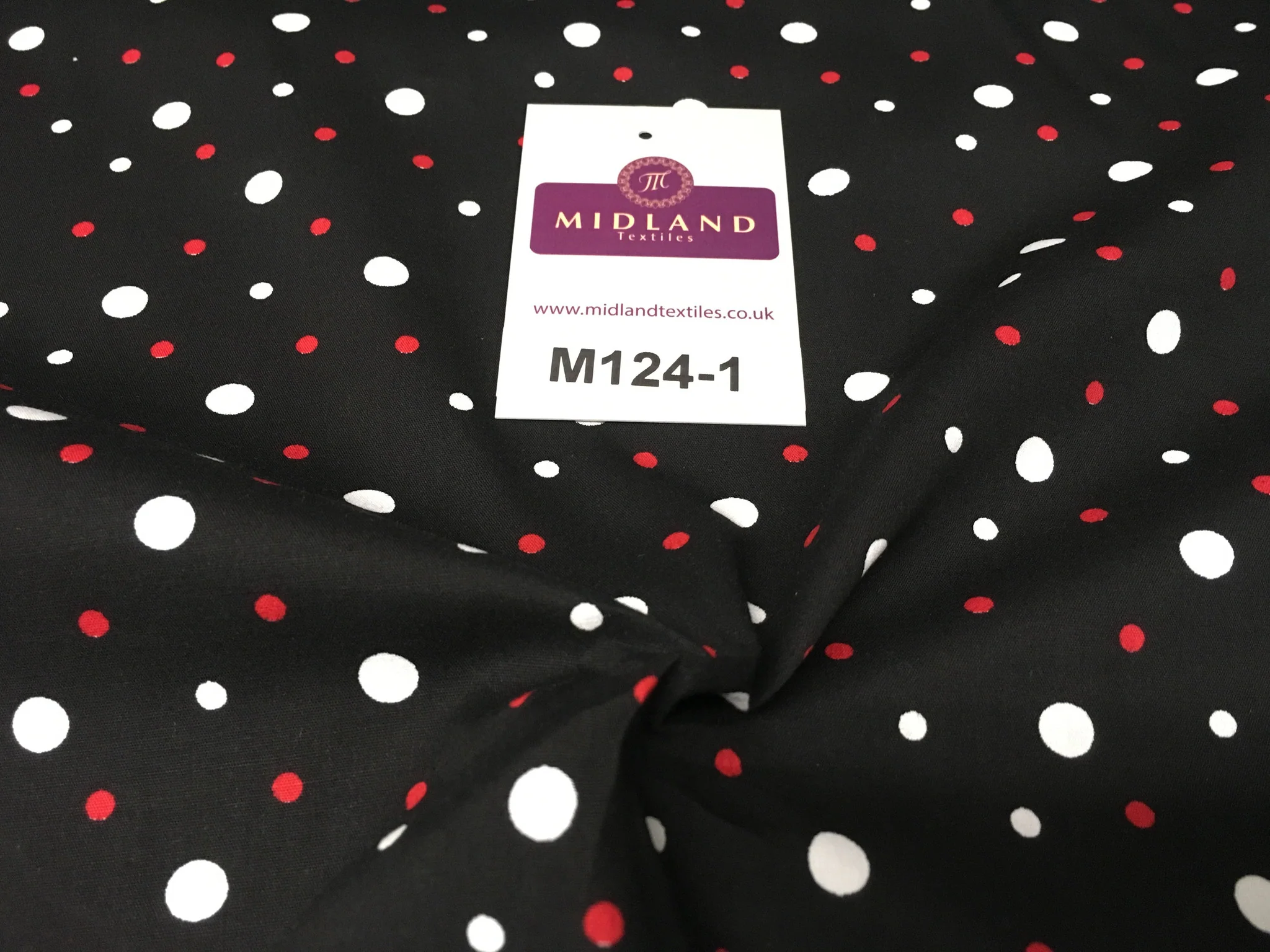 Multi Coloured Polka Dot 100% Cotton Poplin Fabric 58" M124 - Image 8