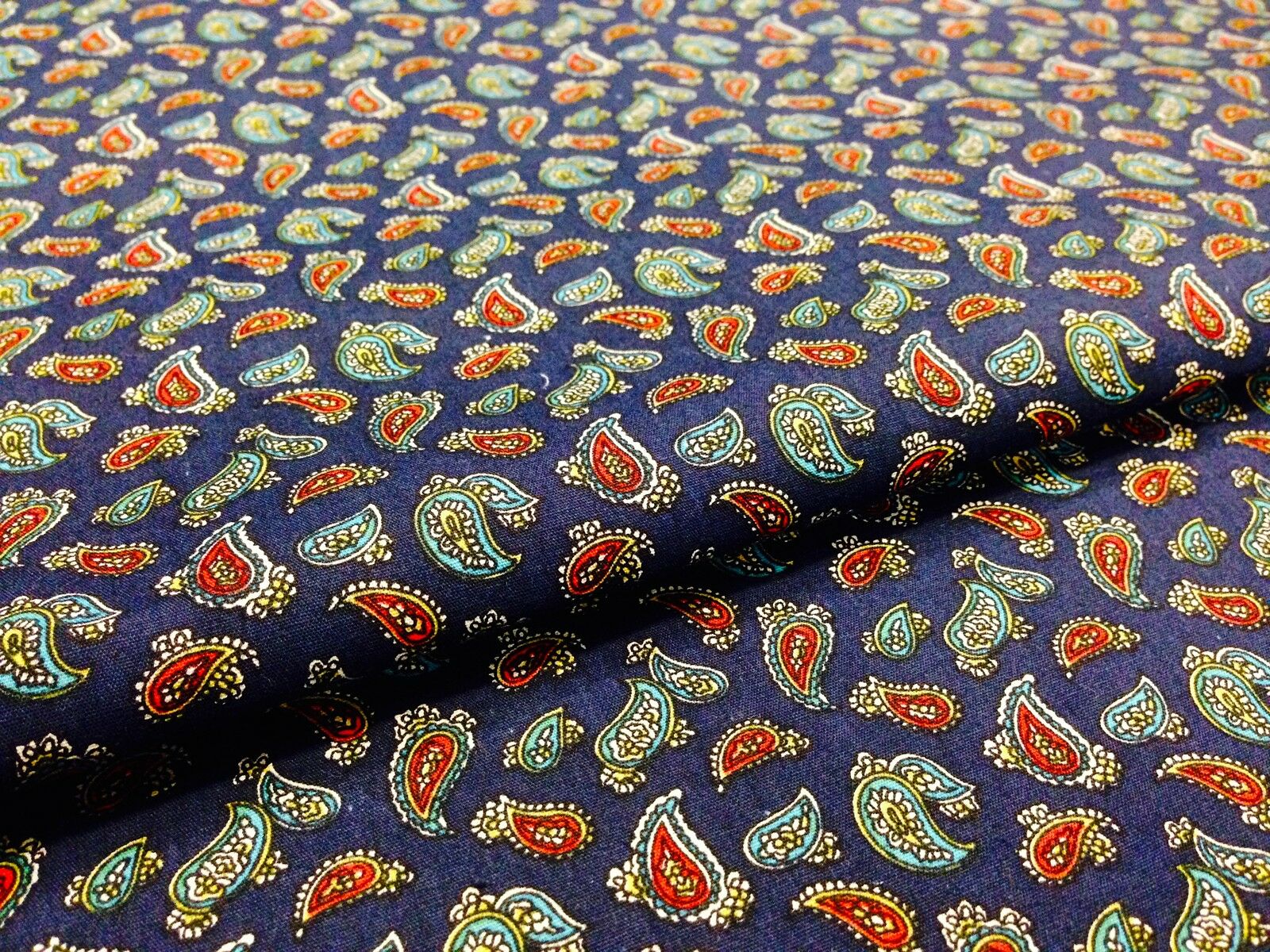 100% Cotton Printed Fabric 58" Wide Paisley Small - Per Metre- M121 Mtex - Image 5