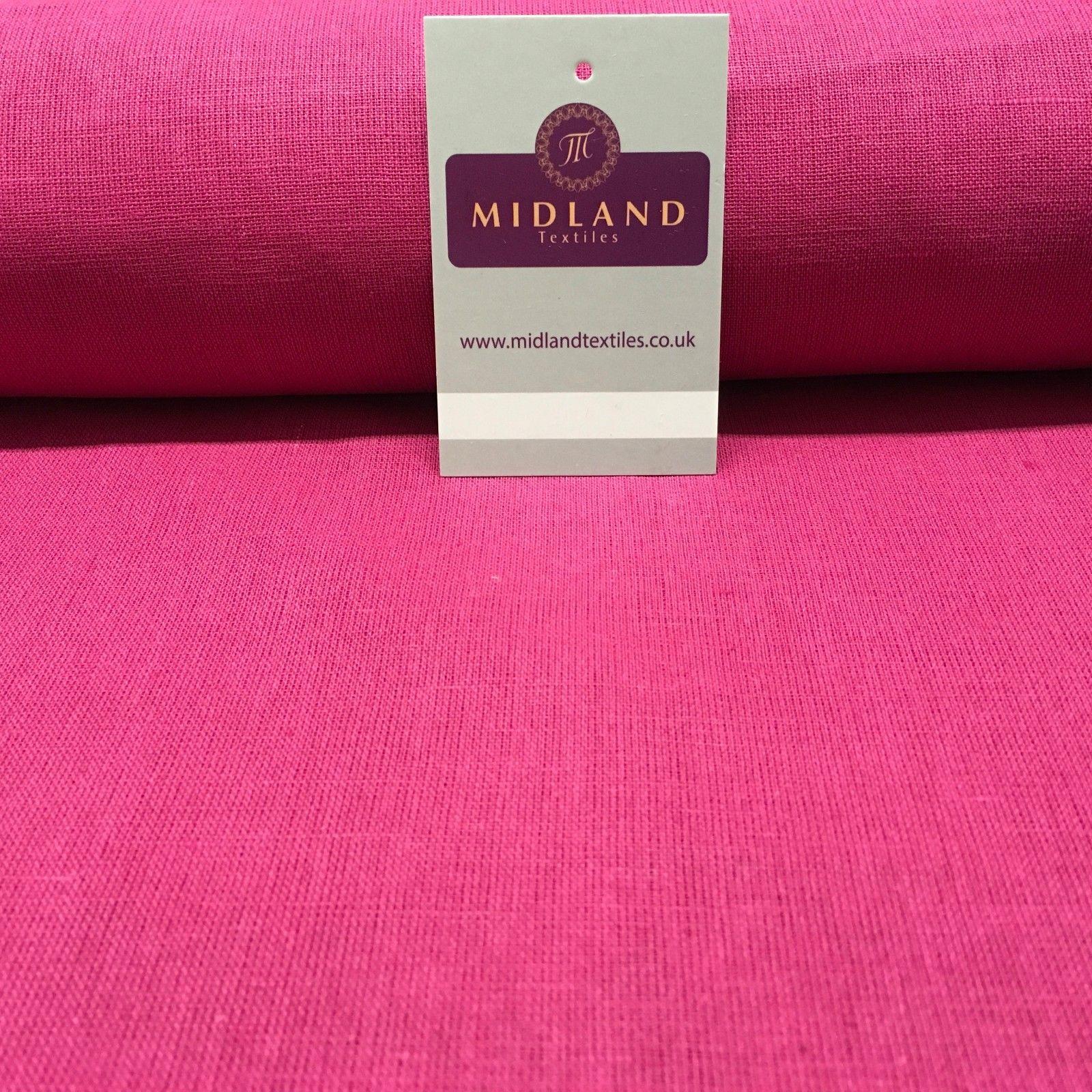 100% Plain Indian Linen Dress Fabric 52" Wide MK899 Mtex - Image 22