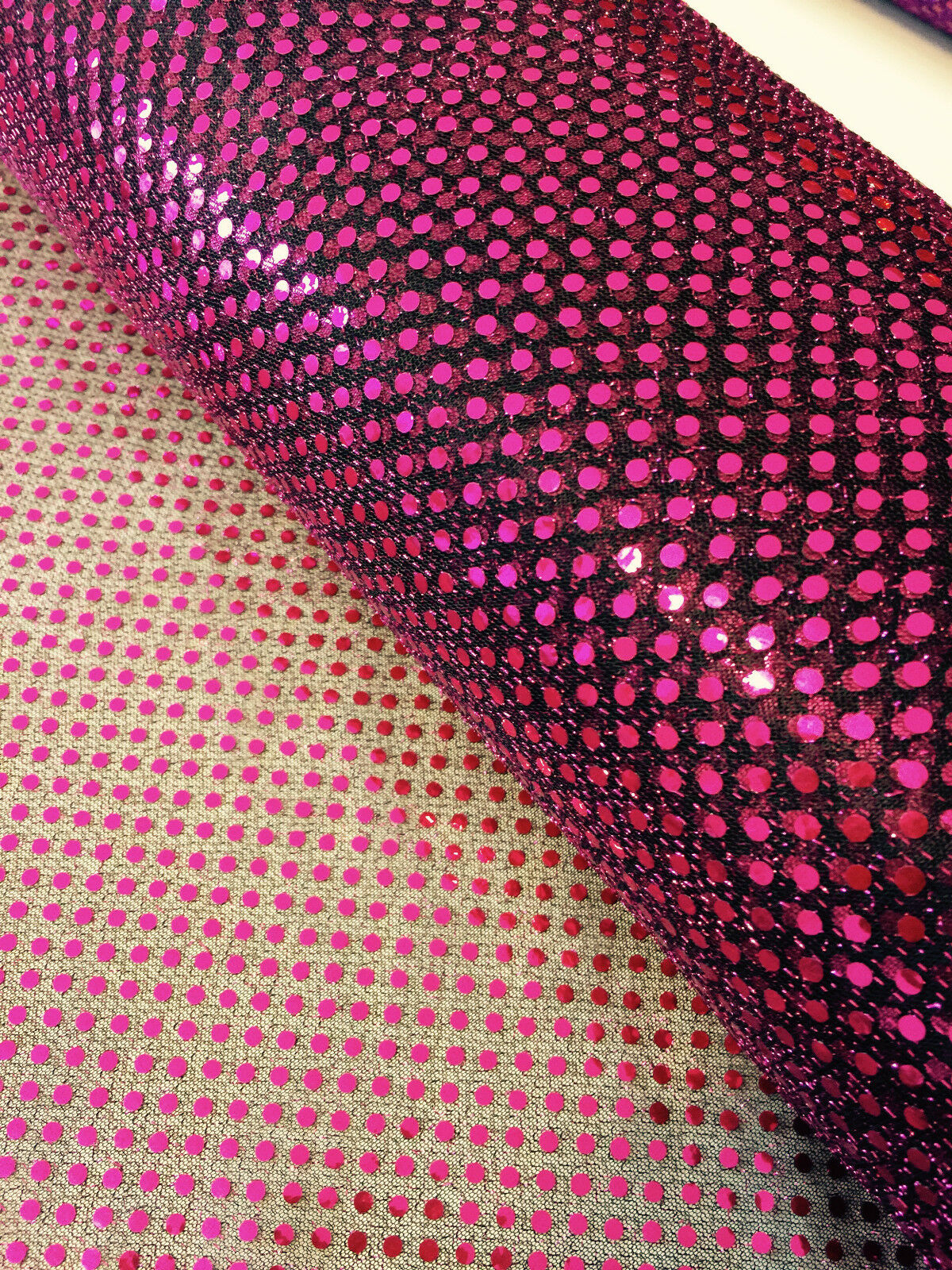 3mm Sequin Fabric Shiny Sparkly Material fancy dress costume M64 Mtex - Image 3