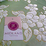 Floral Blossom Satin Brocade Dress Fabric 45" M42 - Image 11