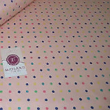 5mm Spot Polka Dots Multi Coloured Dress Craft 100% Cotton Poplin Fabric 45" M21 - Image 8