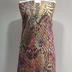 Animal Print Royal Micro Satin Fabric 58"  M145-23 Mtex - Image 4