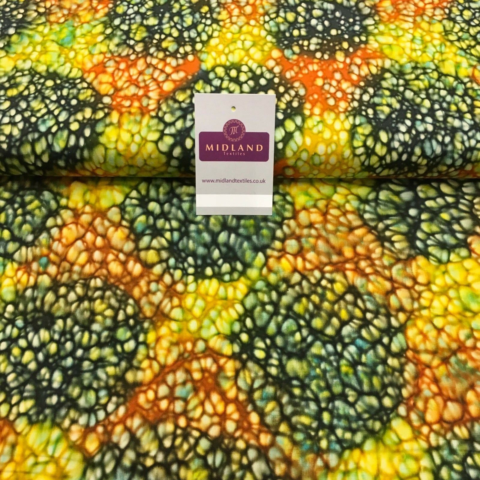 Bali Batik Leaf Dew Drops 100% Cotton Patchwork fabric 44" Wide MK907 - Image 12