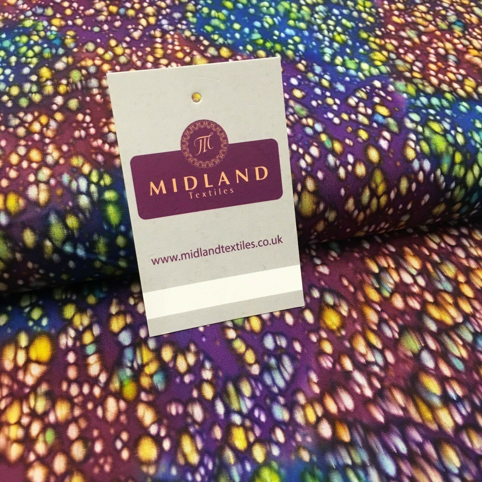 Bali Batik Leaf Dew Drops 100% Cotton Patchwork fabric 44" Wide MK907 - Image 5