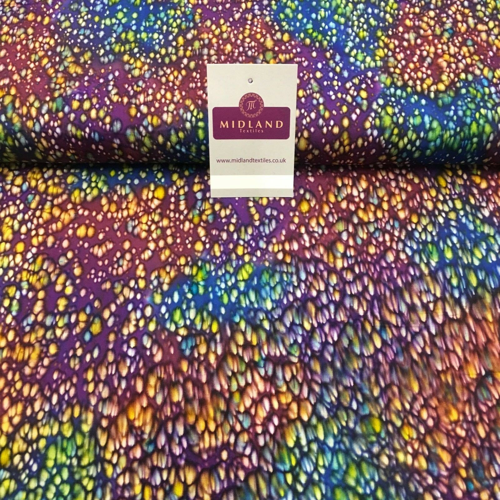 Bali Batik Leaf Dew Drops 100% Cotton Patchwork fabric 44" Wide MK907 - Image 7