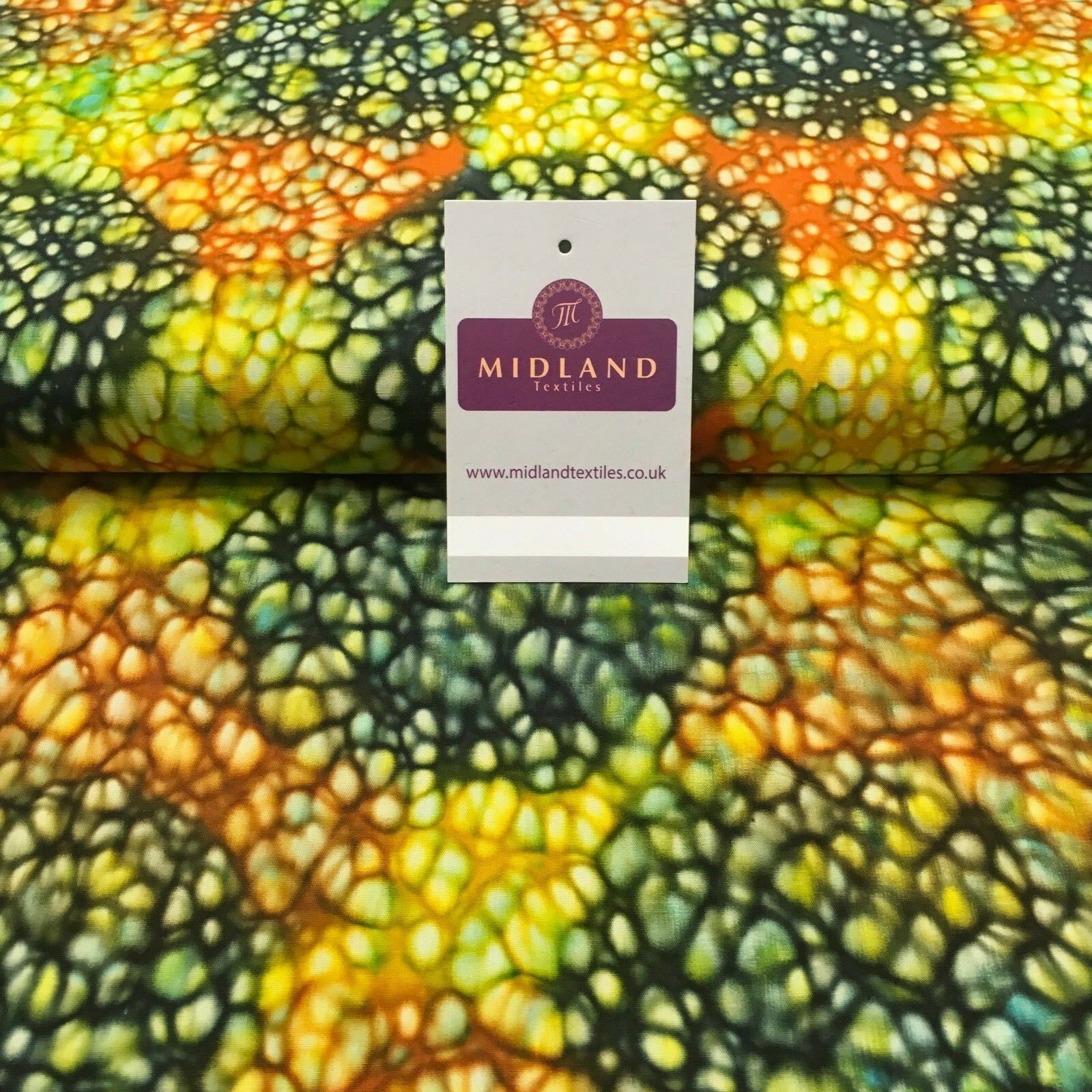 Bali Batik Leaf Dew Drops 100% Cotton Patchwork fabric 44" Wide MK907 - Image 9