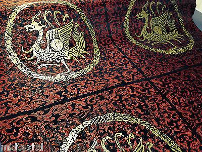 Chinese Fabric Dragon Brocade for Cushions 2 Panels - 55cm by 55cm.M48 Mtex - Image 8