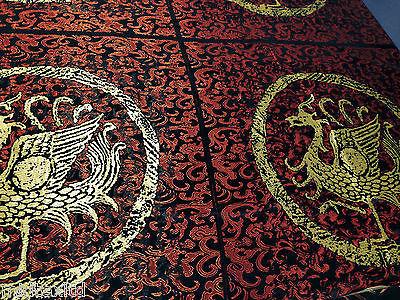 Chinese Fabric Dragon Brocade for Cushions 2 Panels - 55cm by 55cm.M48 Mtex - Image 9