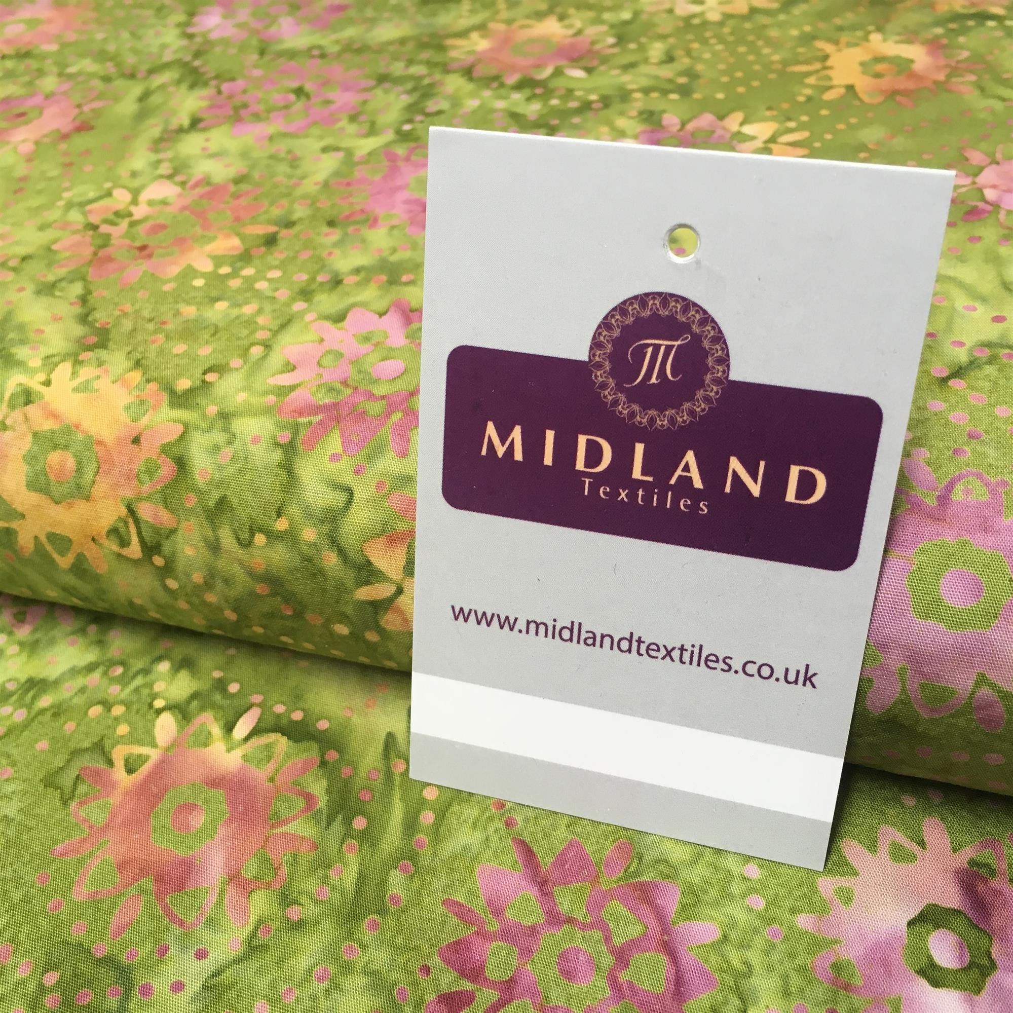 Clog Tie Dye Bali Batik 100% Cotton patchwork Fabric 44" Wide MK900 Mtex Teal A / Sample - Image 3