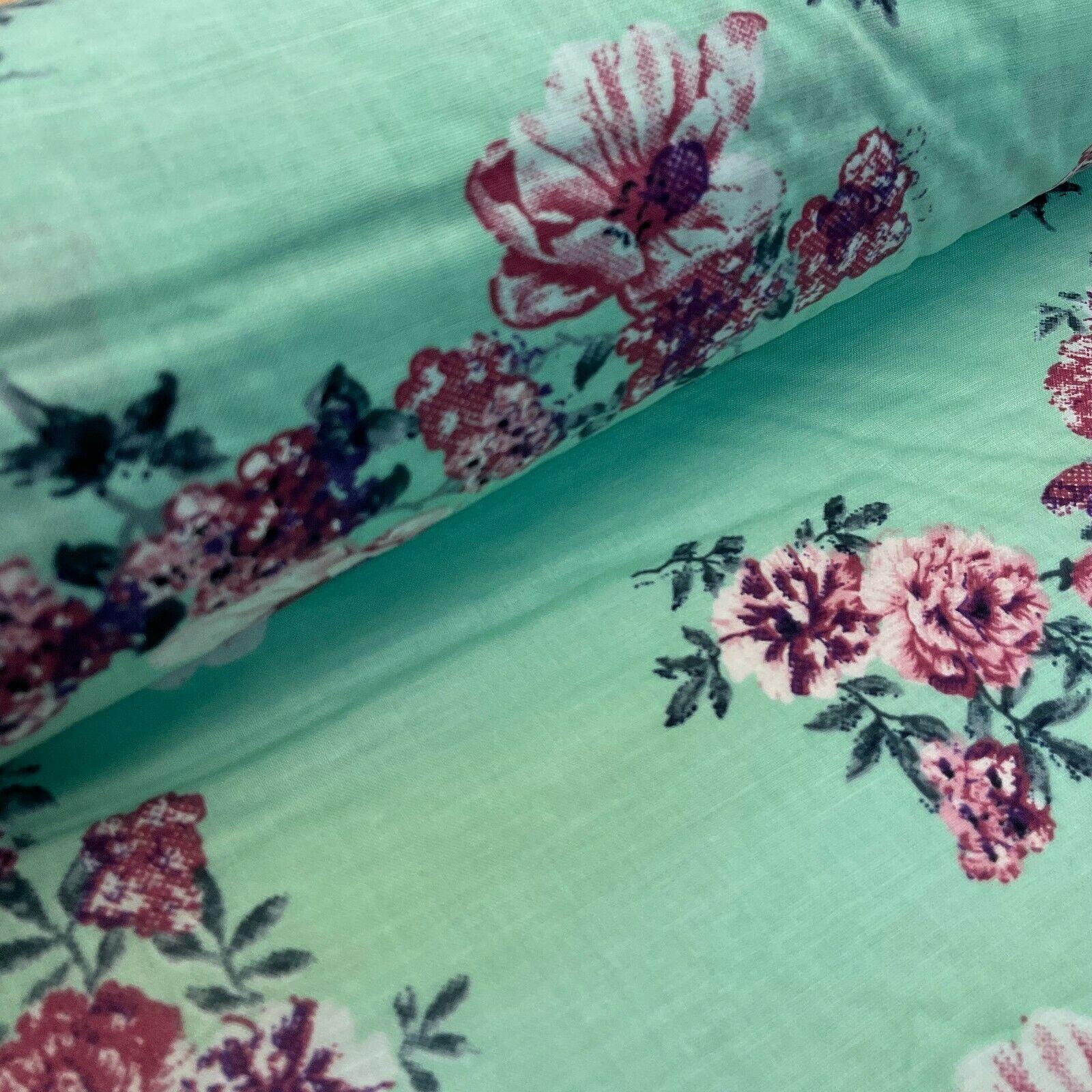 Cotton Lawn Voile Summer Floral Printed Dress fabric 111cm wide M1592 - Image 21