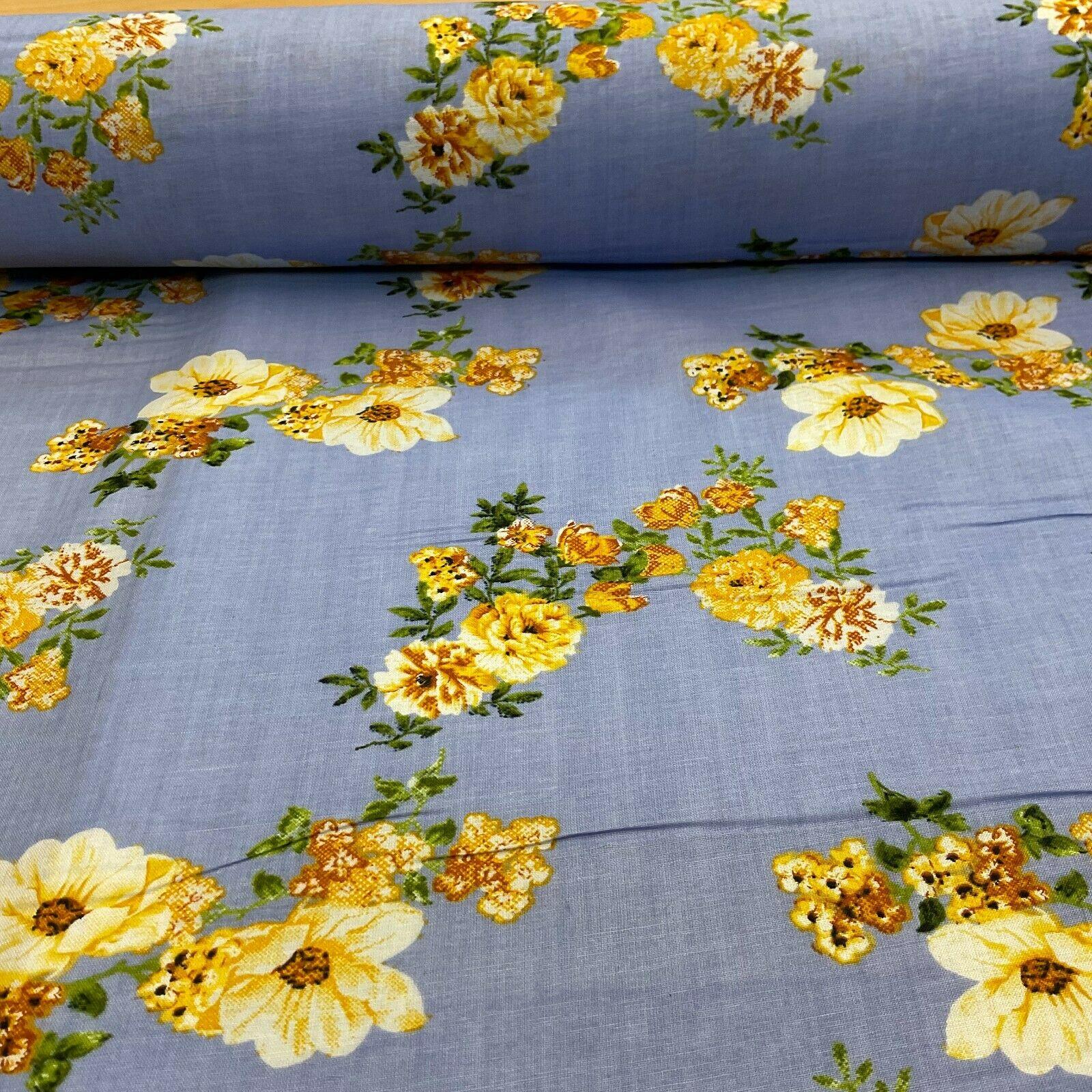 Cotton Lawn Voile Summer Floral Printed Dress fabric 111cm wide M1592 - Image 24