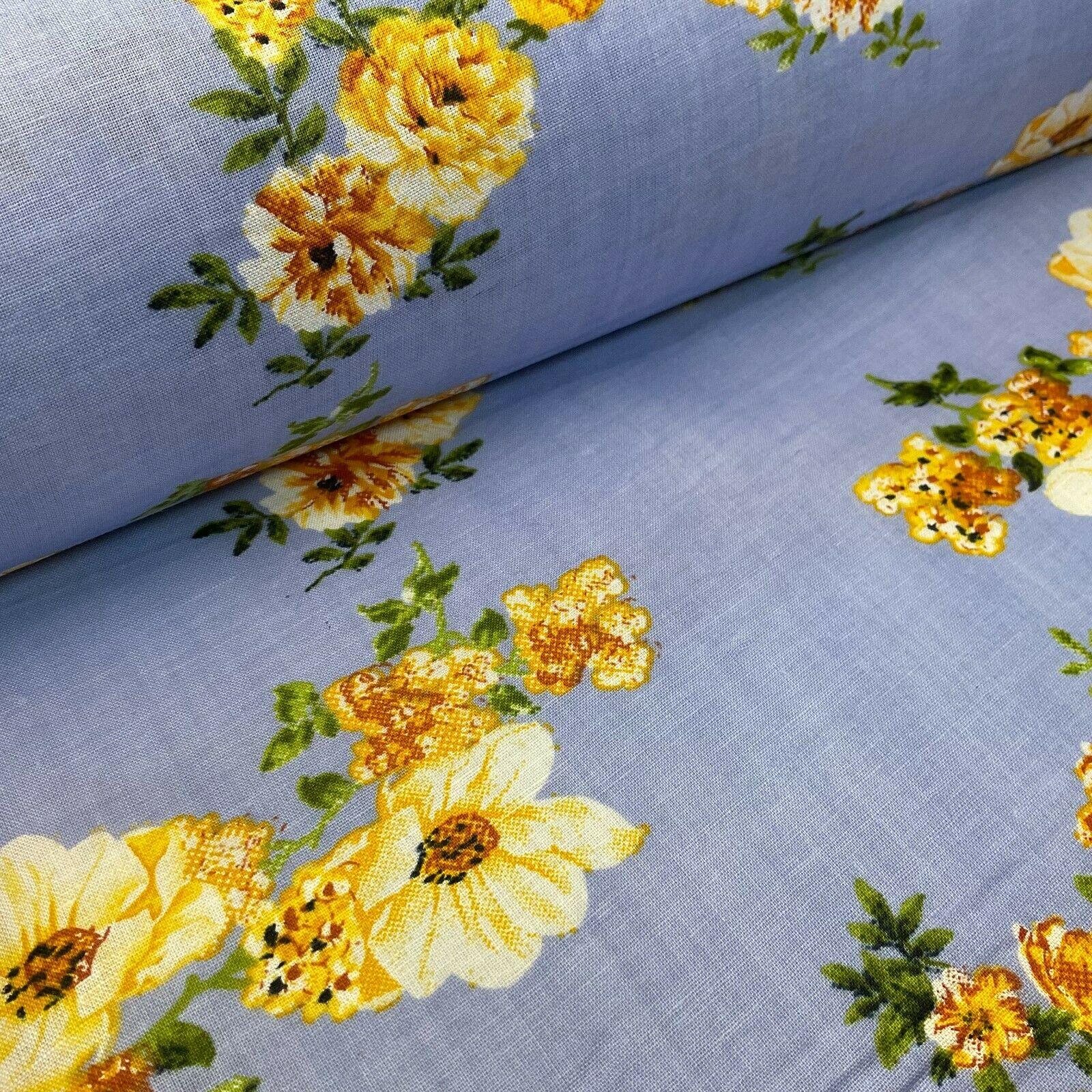 Cotton Lawn Voile Summer Floral Printed Dress fabric 111cm wide M1592 - Image 26