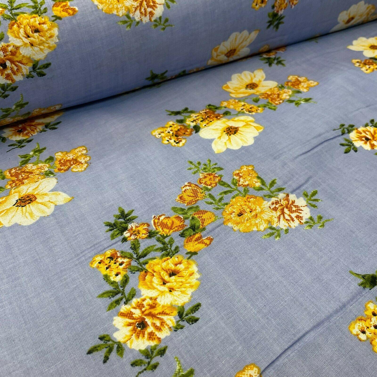 Cotton Lawn Voile Summer Floral Printed Dress fabric 111cm wide M1592 - Image 33