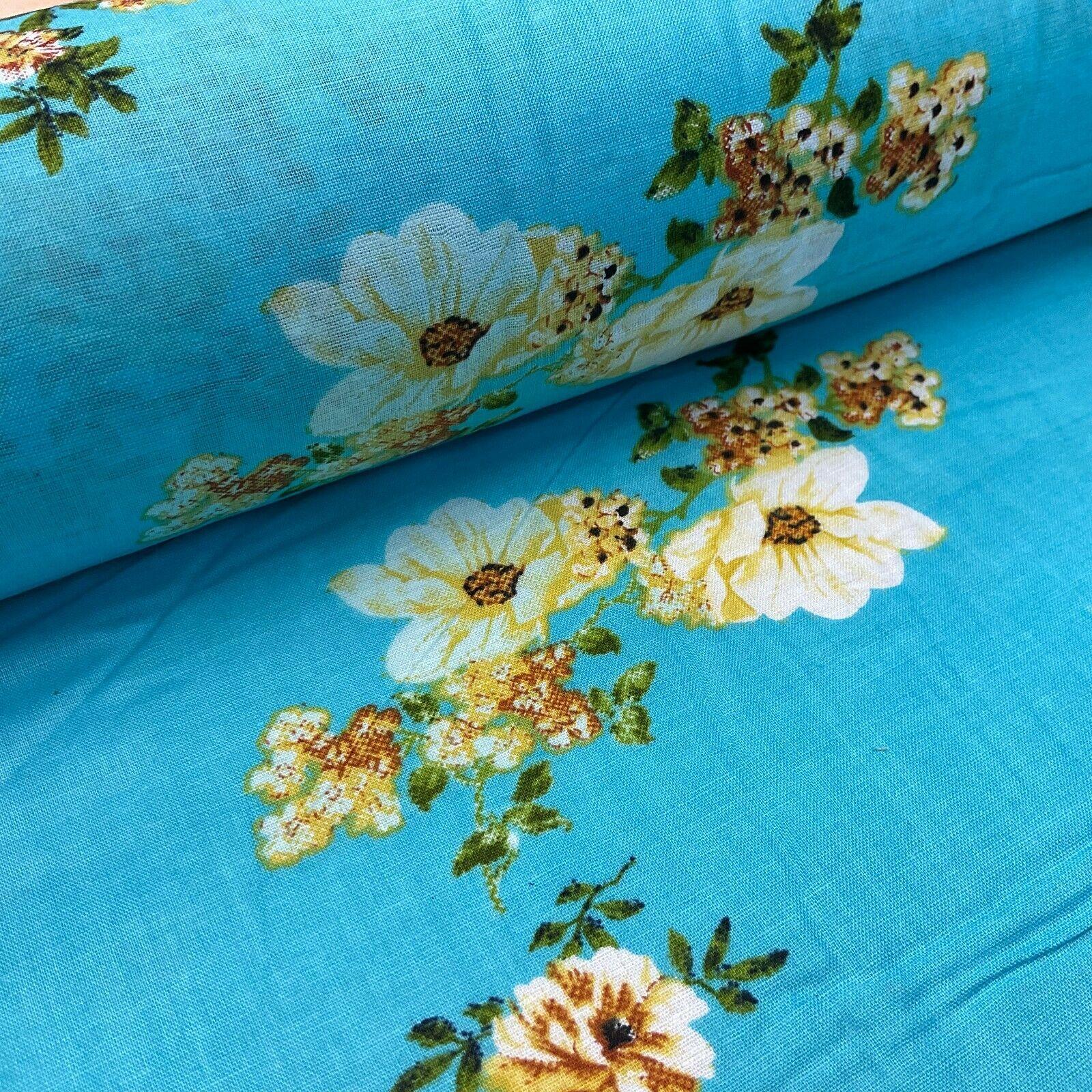 Cotton Lawn Voile Summer Floral Printed Dress fabric 111cm wide M1592 - Image 54