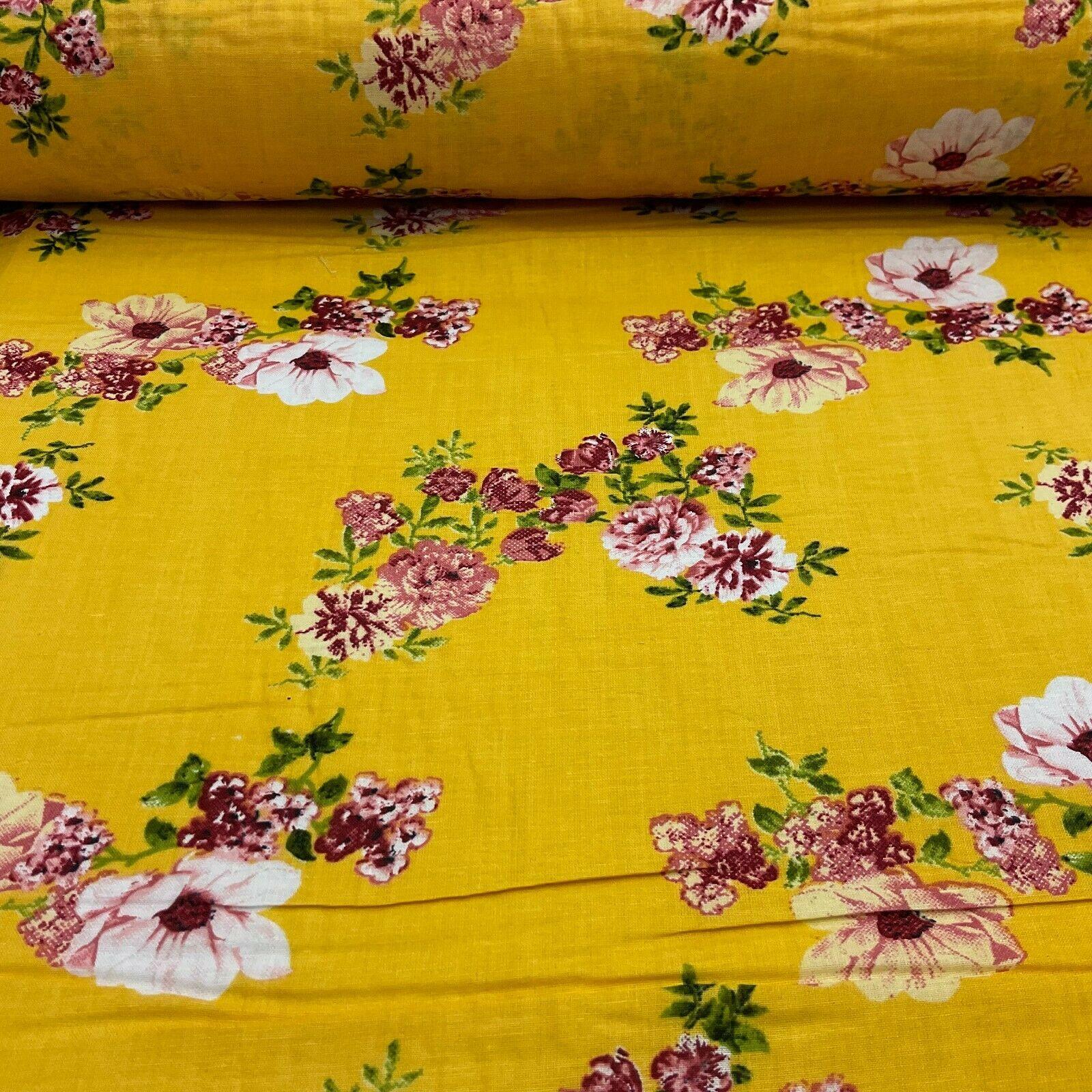 Cotton Lawn Voile Summer Floral Printed Dress fabric 111cm wide M1592 - Image 7