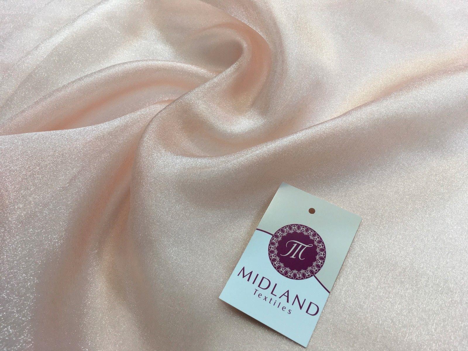 CRYSTAL ORGANZA WEDDING BRIDAL DANCE VEIL DRESS FABRIC MATERIAL 45" WIDE M111 - Image 11