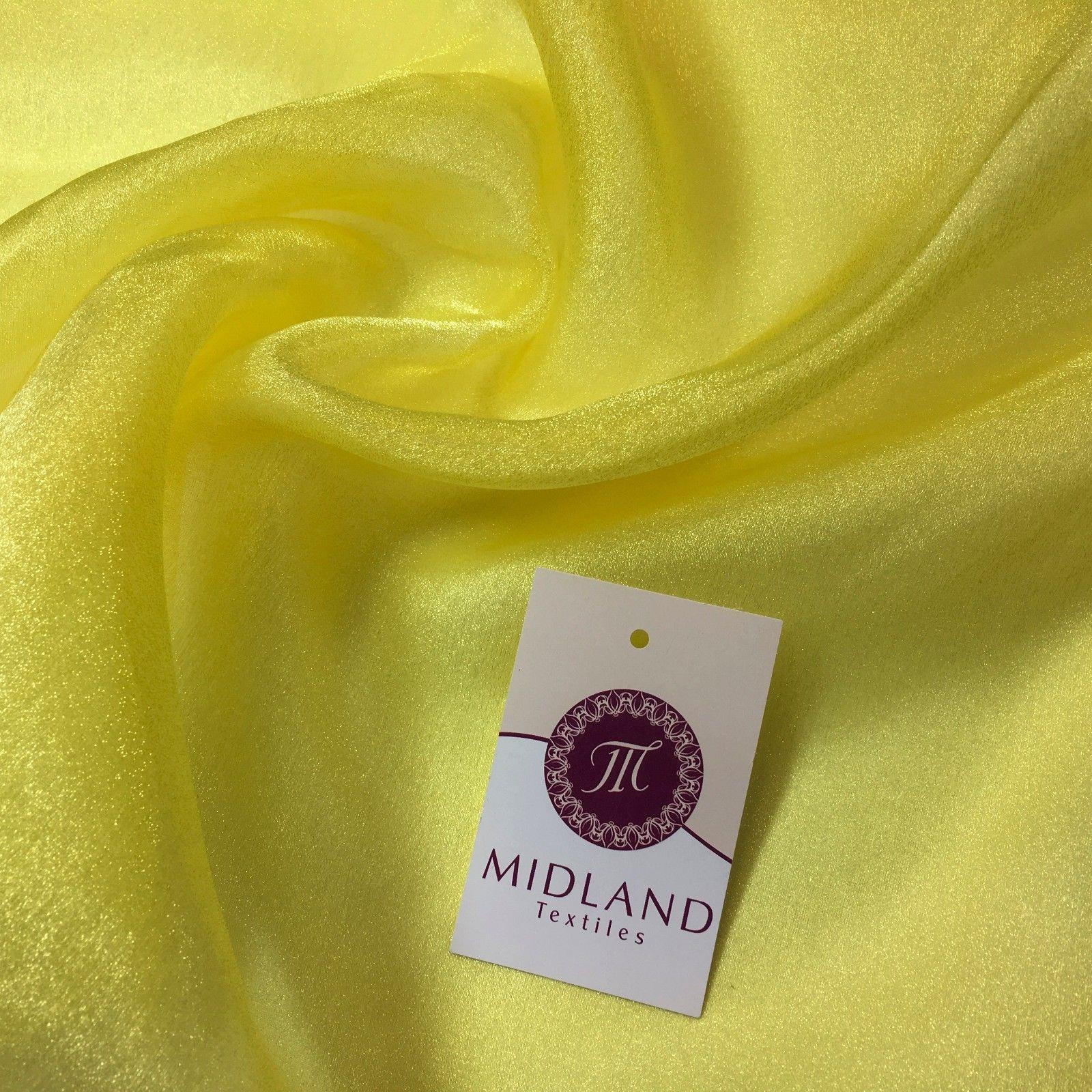 CRYSTAL ORGANZA WEDDING BRIDAL DANCE VEIL DRESS FABRIC MATERIAL 45" WIDE M111 - Image 119