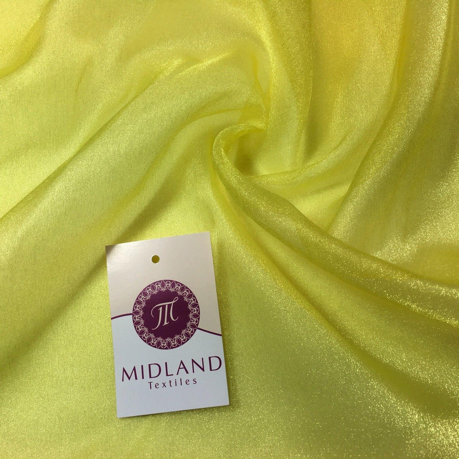 CRYSTAL ORGANZA WEDDING BRIDAL DANCE VEIL DRESS FABRIC MATERIAL 45" WIDE M111 - Image 120