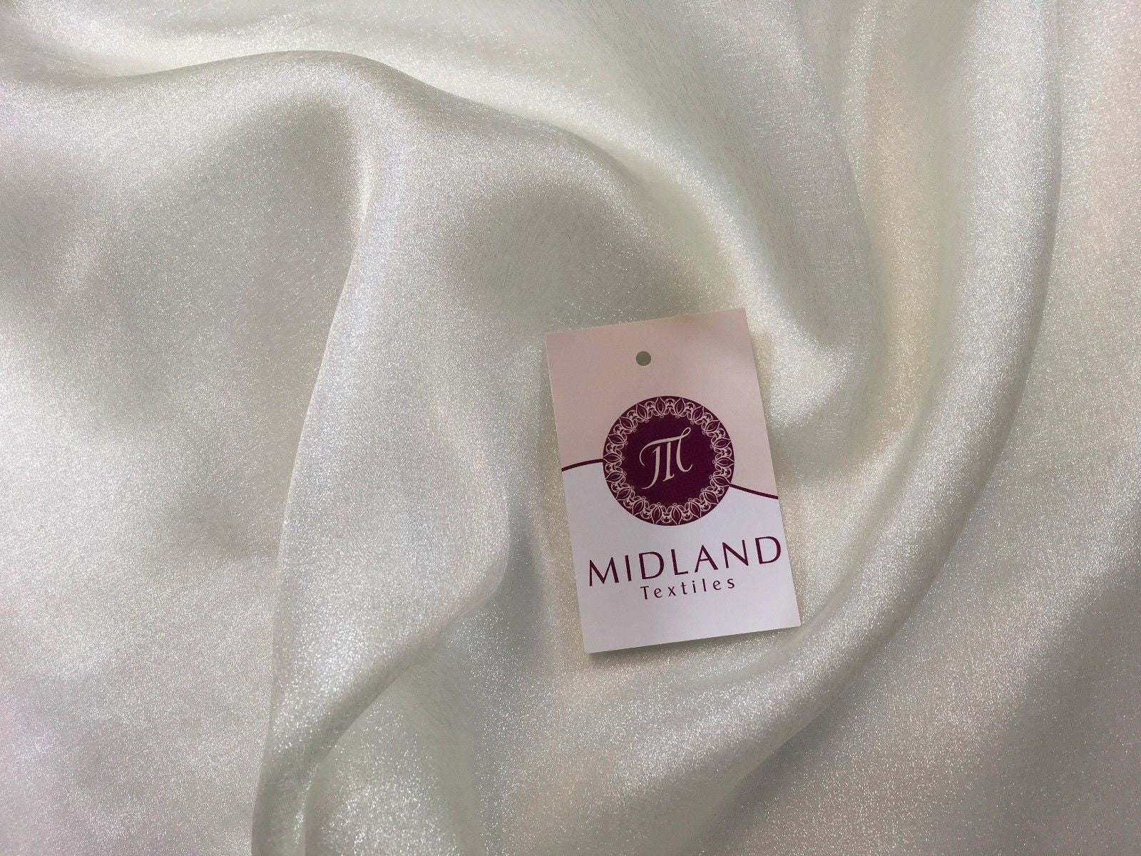 CRYSTAL ORGANZA WEDDING BRIDAL DANCE VEIL DRESS FABRIC MATERIAL 45" WIDE M111 - Image 189