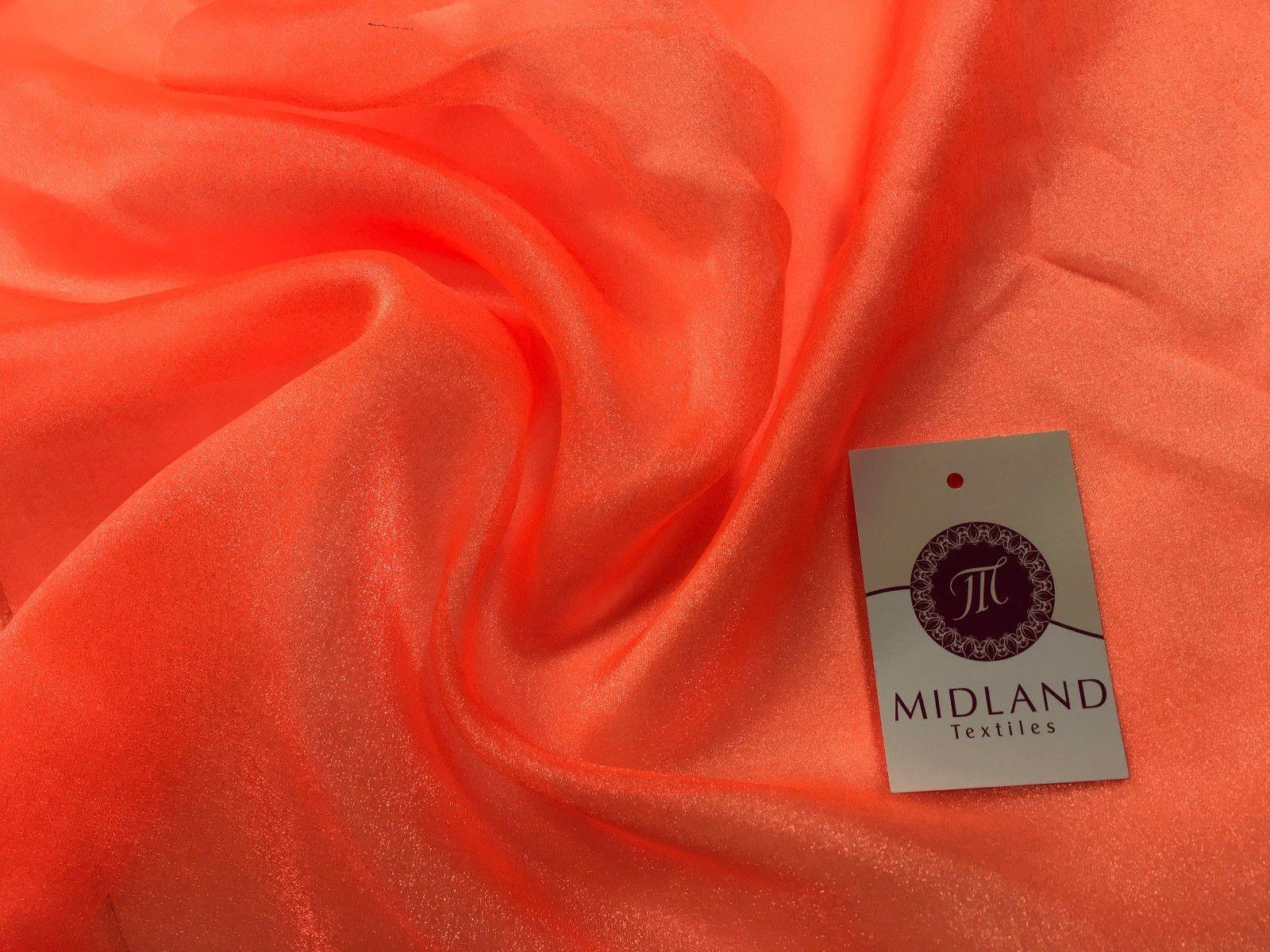 CRYSTAL ORGANZA WEDDING BRIDAL DANCE VEIL DRESS FABRIC MATERIAL 45" WIDE M111 - Image 20