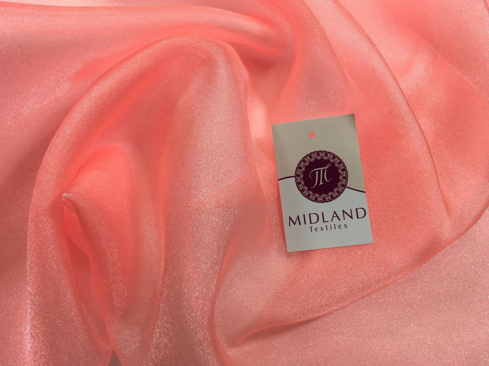 CRYSTAL ORGANZA WEDDING BRIDAL DANCE VEIL DRESS FABRIC MATERIAL 45" WIDE M111 - Image 206