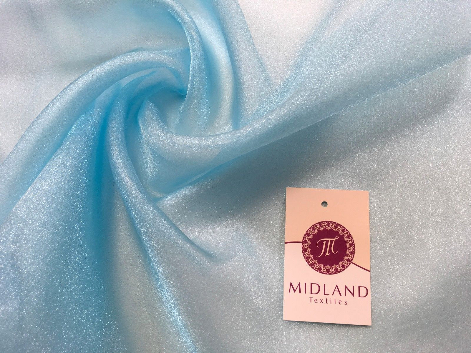 CRYSTAL ORGANZA WEDDING BRIDAL DANCE VEIL DRESS FABRIC MATERIAL 45" WIDE M111 - Image 236