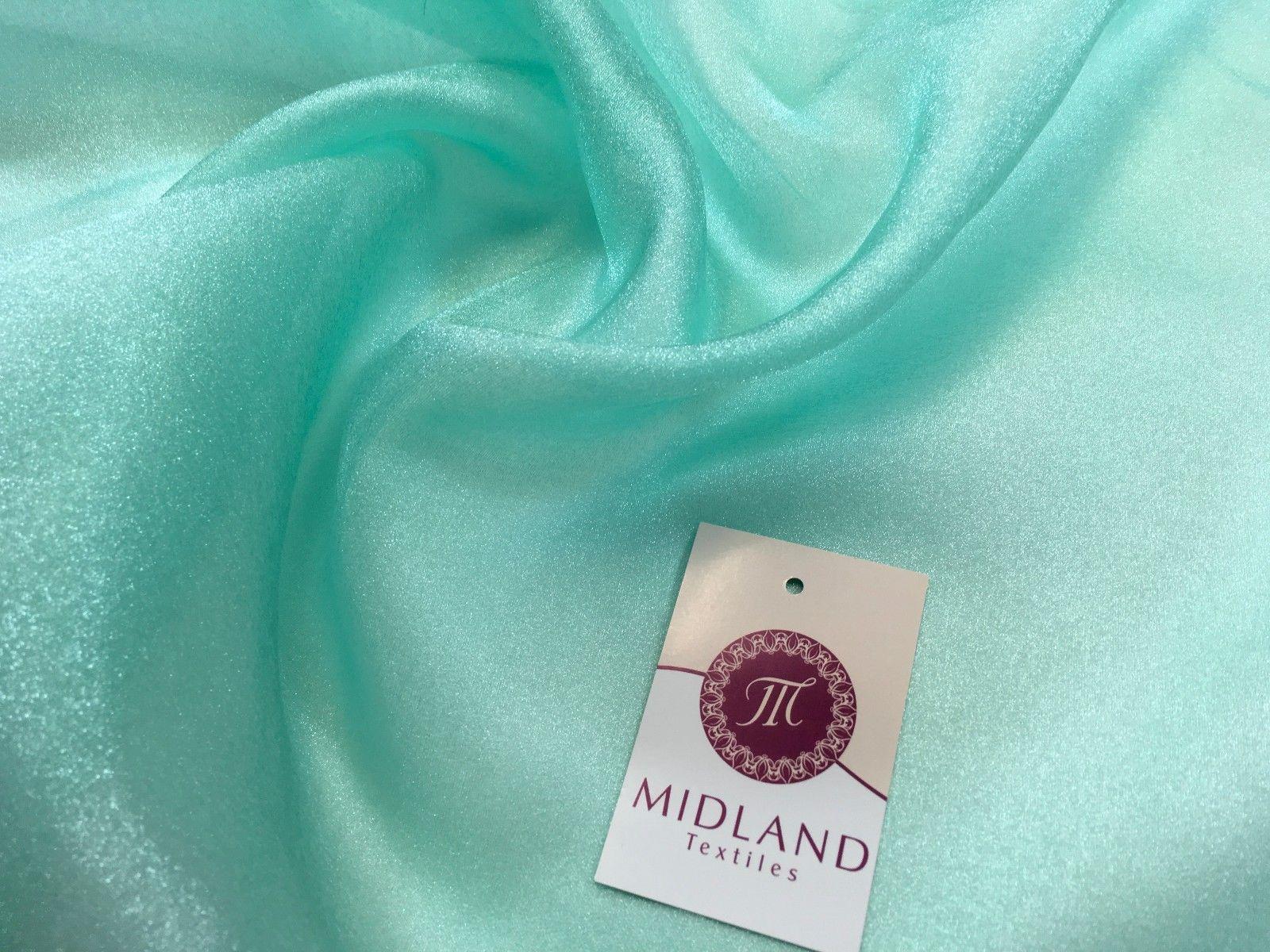 CRYSTAL ORGANZA WEDDING BRIDAL DANCE VEIL DRESS FABRIC MATERIAL 45" WIDE M111 - Image 41