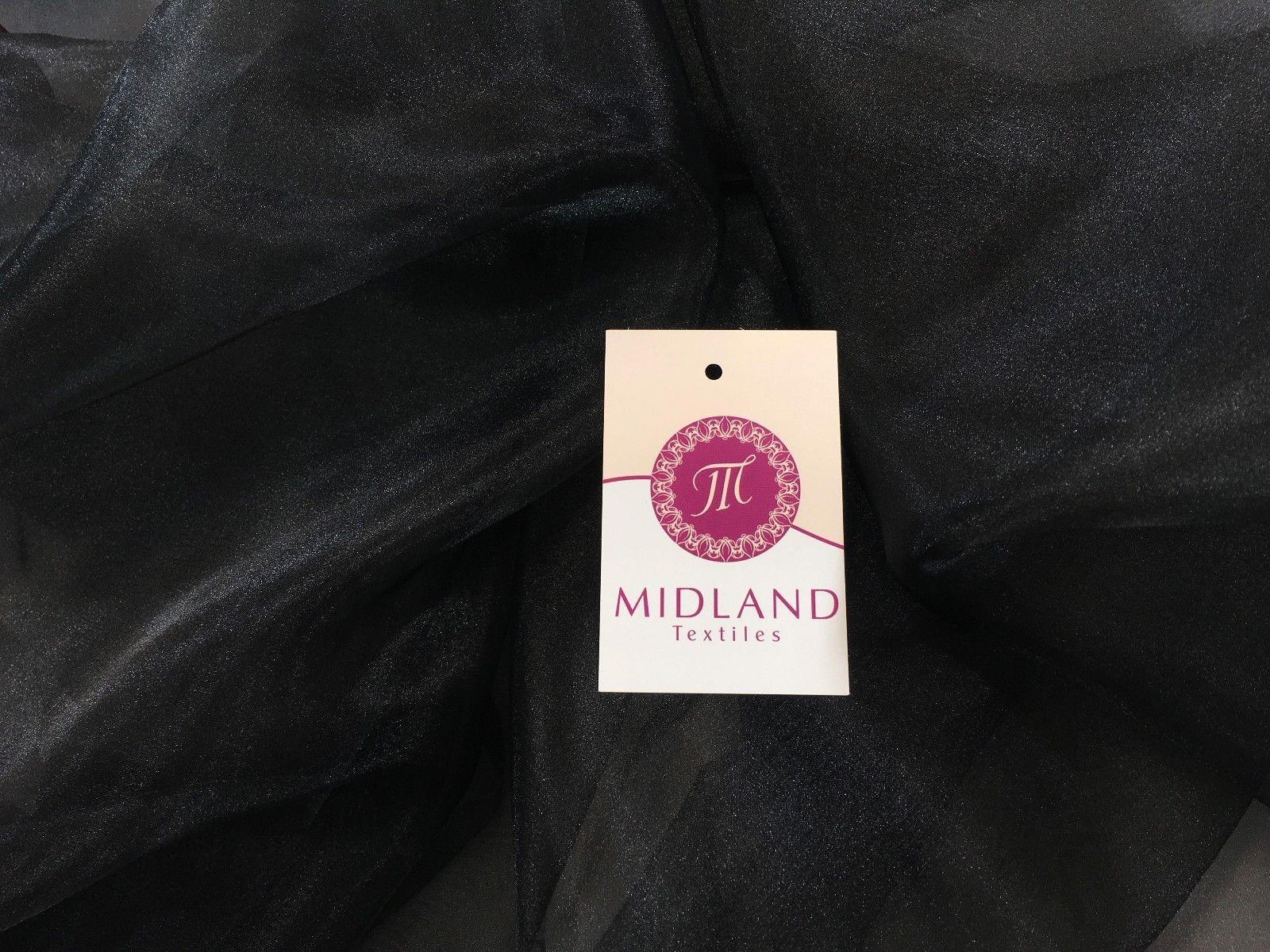 CRYSTAL ORGANZA WEDDING BRIDAL DANCE VEIL DRESS FABRIC MATERIAL 45" WIDE M111 - Image 53