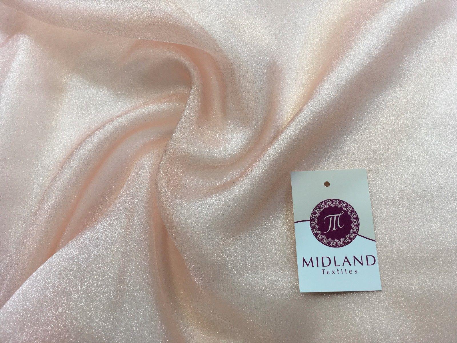 CRYSTAL ORGANZA WEDDING BRIDAL DANCE VEIL DRESS FABRIC MATERIAL 45" WIDE M111 - Image 79