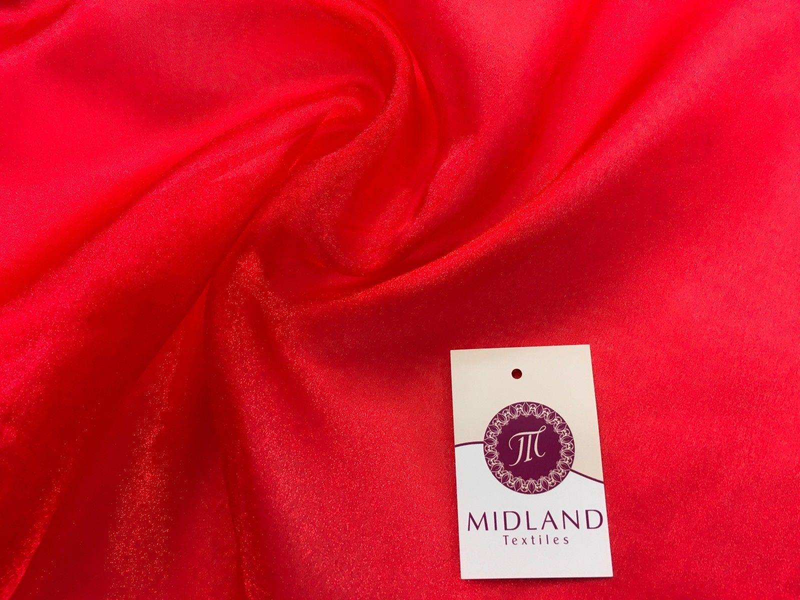 CRYSTAL ORGANZA WEDDING BRIDAL DANCE VEIL DRESS FABRIC MATERIAL 45" WIDE M111 - Image 98