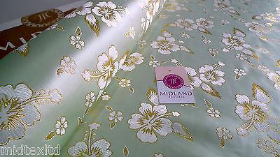 Floral Blossom Satin Brocade Dress Fabric 45" Design 2 M43 - Image 11