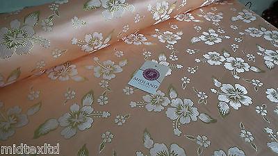 Floral Blossom Satin Brocade Dress Fabric 45" Design 2 M43 - Image 14