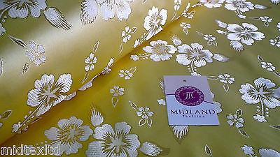 Floral Blossom Satin Brocade Dress Fabric 45" Design 2 M43 - Image 6