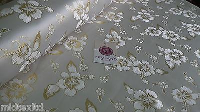 Floral Blossom Satin Brocade Dress Fabric 45" Design 2 M43 - Image 8