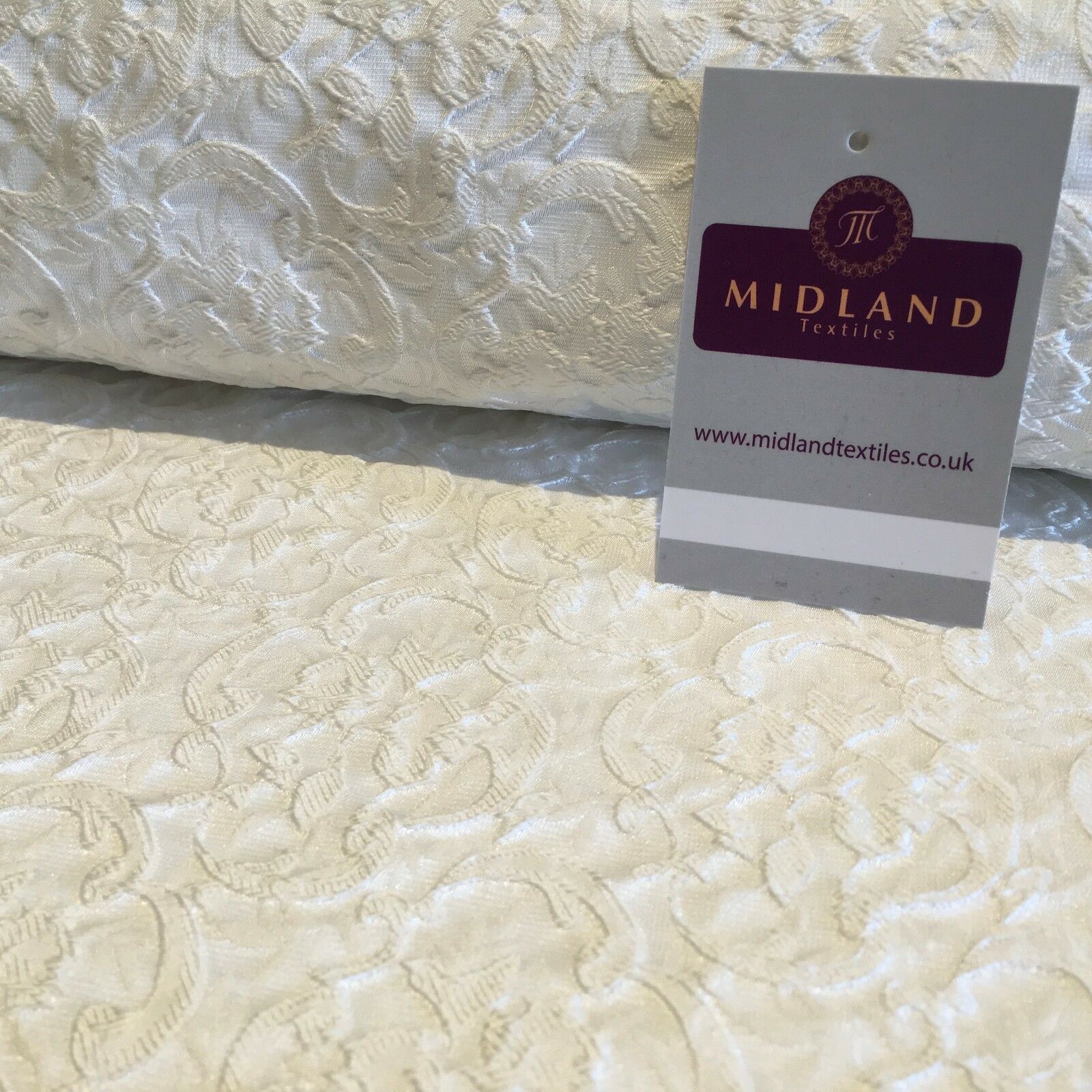 Floral Jacquard Bridal Brocade 64" Wide Fabric Mtex MA841 - Image 11