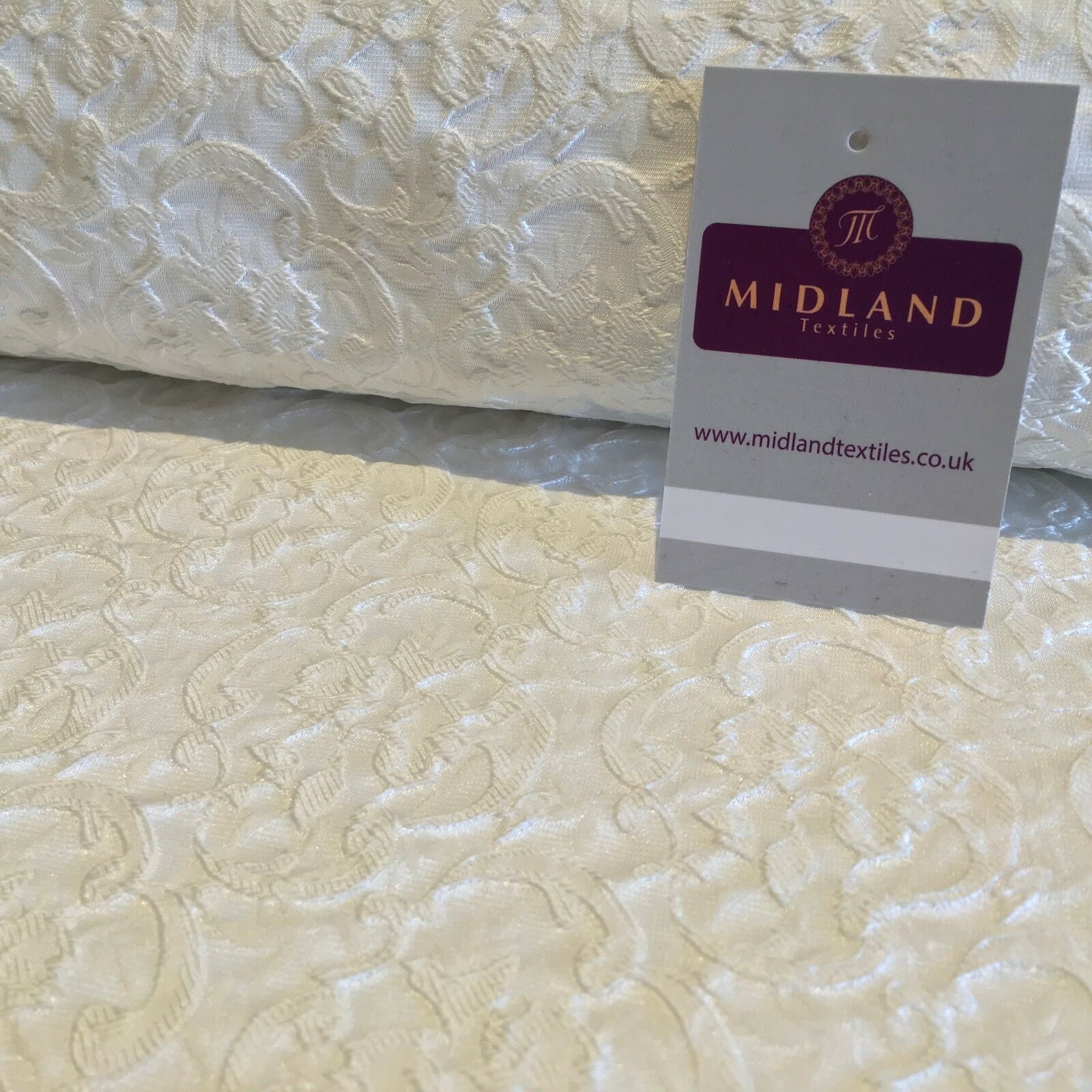 Floral Jacquard Bridal Brocade 64" Wide Fabric Mtex MA841 - Image 12